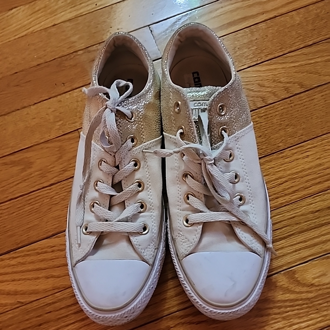 Converse All Star Madison Gold And White Casual Sneakers